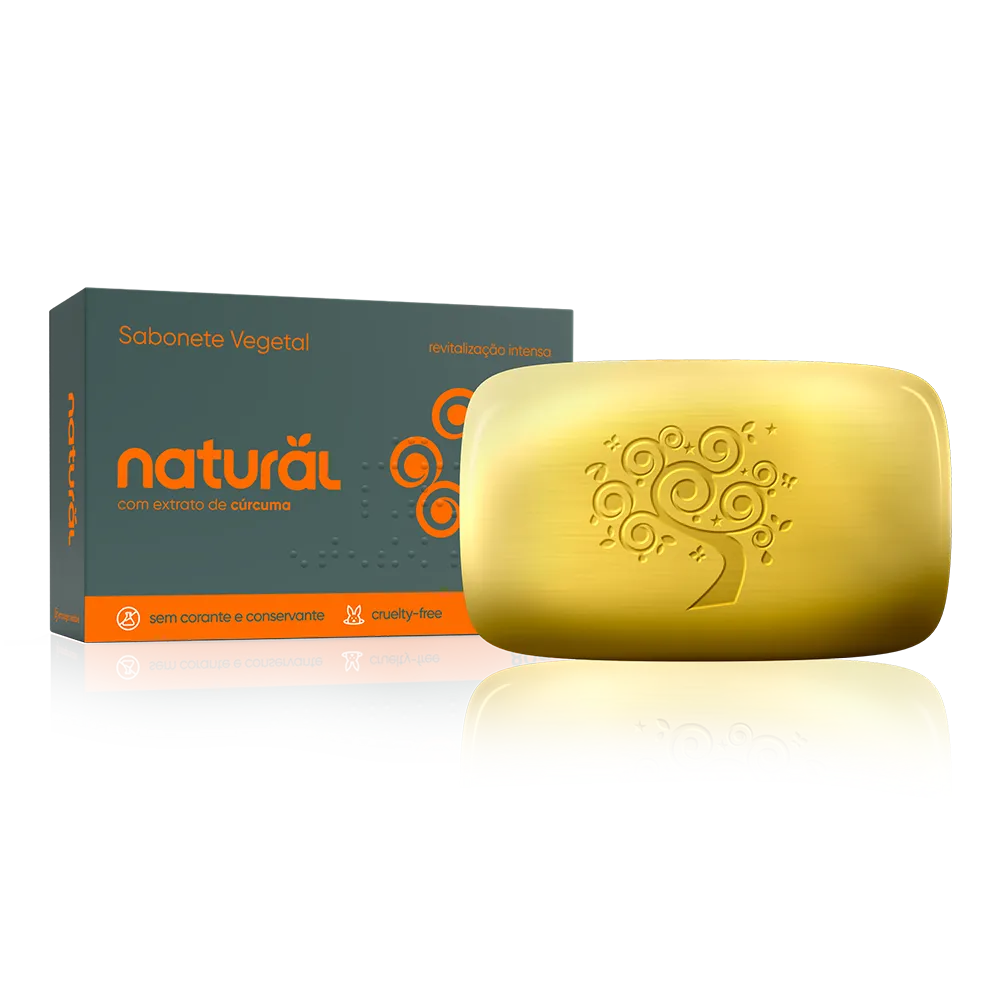 Sabonete Cúrcuma 80g – Orgânico Natural