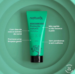 Sabonete Líquido Óleo de coco e Extrato de Romã 237ml – Orgânico Natural