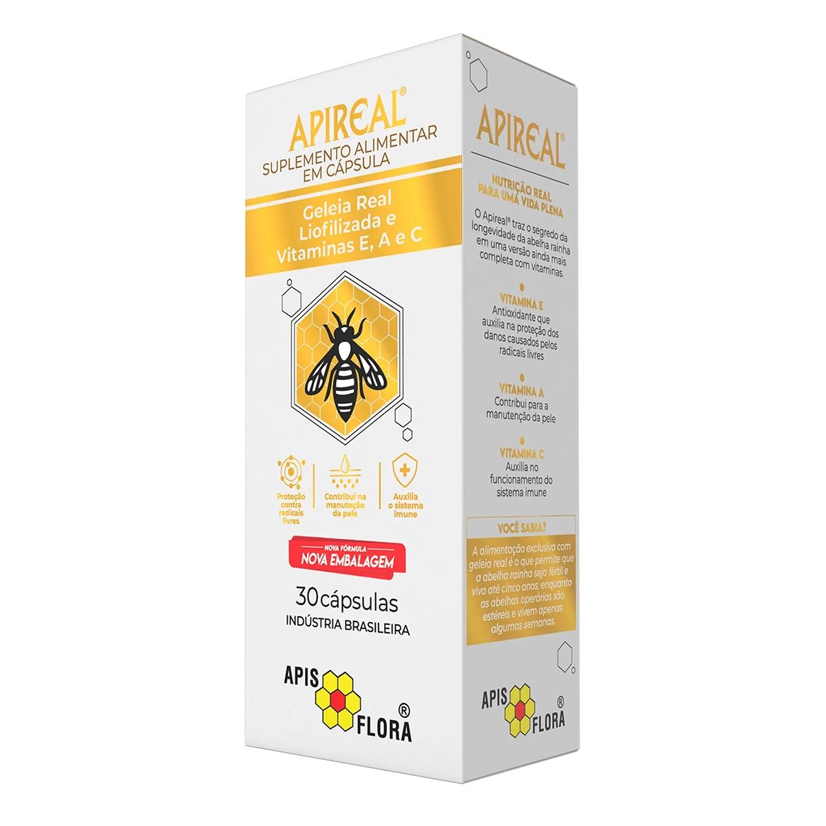 Apireal Geléia Real 30 cápsulas – Apis Flora