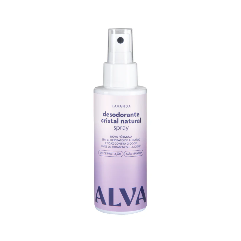 Desodorante Spray Cristal Natural Lavanda Vegano 120ml – Alva