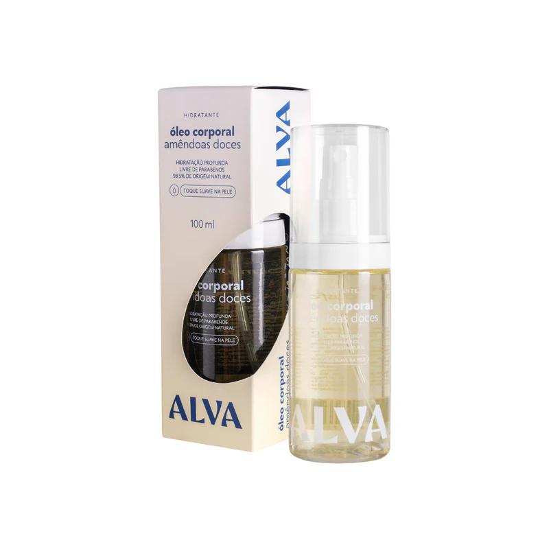 Óleo Corporal Hidratante de Amêndoa Doce 100ml – Alva